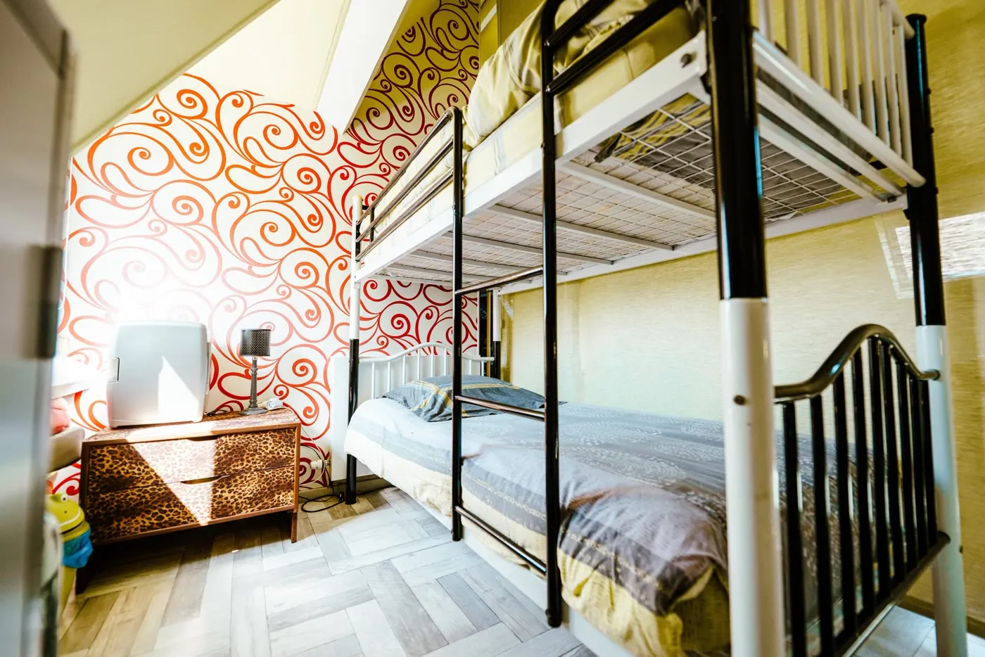 Chambre aux lits superposés des chambres d'hôtes familiales à Merlimont